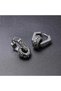 Large Ancient Design Tribal Embroidered Aztec Accessory Stainless & Tarnish Resistant 316L Steel Earrings - 2