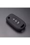Renault Megane 4 Clıo 5 Koleos Silicone Key Case (Black) - 4