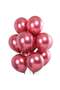 10 Metallic Pink Chrome Balloons - 2