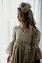 Special Design Long Birthday Dress for Girls with Crown Accessory - 8