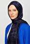 Houndstooth Pattern Shiny Jacquard Shawl - 5