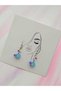 Gift Birthday special occasions fimo blue candy earrings