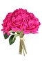 10 Luxury Rose Bunch 25 Cm Fuchsia - 3