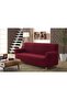 Milano Jacquard 2 Seater Sofa Cover Claret Red