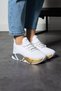 White-Platinum Women's Lace Detailed Mesh Sneaker and Casual Women's Sports Shoes Women's Sneakers - 5
