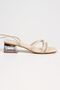 Women's Ankle Strap Stoned Transparent Heel Evening Dress Shoes - 4