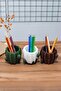 Cactus Pen Holder And Flower Pot - 7
