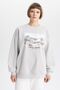 Crew Neck Oversize Sweatshirt - Thick B6593ax23wn - 4