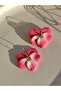 Special Design Handmade Violet Polymer Clay Flower Earrings - 3