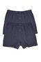 Men's Cotton Single Jersey Combed Comfortable Cuffed Colored Buttoned Boxers, 2-Piece - 2