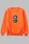 Unisex Oversize Long Sleeve Joker Printed Crew Neck Hoodless Sweatshirt Cotton - 5