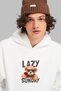 Unisex Hoodie Oversize Long Sleeve Teddy Bear Printed Hooded Sweatshirt Oversize Cotton - 3