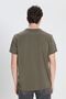 Men's 100% Cotton V-Neck Khaki Slim Fit Slim Fit T-Shirt - 6