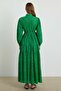 Sicilian Embroidery Dress - Green - 7