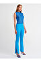 70339 Agraf Detailed Trousers-cobalt blue