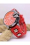 Young Lover Dad Men's Wristwatch with Red Silicone Cord Mls-2157 - 3
