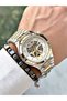 Silver Color Luxury Mechanism Steel Strap Men's Wristwatch + BRACELET WITH GIFT - 3
