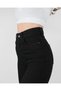 Lisa Women's High Waist Non-Fading Black Lycra Mom Jeans Boyfrend Pants - 2