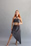 Asymmetrical Designed Muslin Skirt