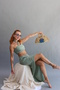 Asymmetrical Designed Muslin Skirt