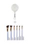 White Pro Three Dimensional Oval Hair Brush 05+Be A Mermaid 6-Piece Makeup Brush Set