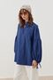 Cobalt Blue Stripe Detailed Shirt - 4