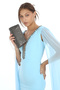 Platinum Color Stone Magnetic Closure Stylish Evening Dress Clutch Portfolio Engagement Henna Wedding Evening Bag - 4