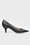 WOMEN'S BLACK GENUINE LEATHER SHORT HEELED STILETTO SHOES, NUMBER 35-41 - 3