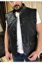 Genuine Leather Biker Chopper Vest - 8