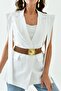 Women's Sun Buckle Design Brown Straw Belt 1924 - 5