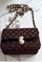 Faux Leather Metal Bag Chain Set - Chain Length 110 cm Chain Color Silver (Leather Black) - 2
