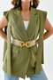 Women's Beige Elastic Buckle Belt 1602 - 2