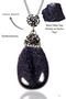 Navy Blue Star Stone - Certified Zirconia Necklace