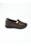 8819 Brown Leather Casual Women's Shoes - 2