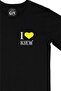I Love Kiew Black T-Shirt with Pocket Logo Design - 2