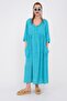 Bohemian Relaxed Cut Crispy Dress - 6