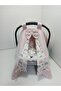 Pink Stroller Cover and Stroller Cushion Set of 2