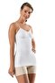 Women's Thin Strap Athlete Corset Gathering Knitted Seamless Silky Firming Body Shaper - 3