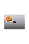 Orange Rose Sticker Car, Motorcycle, Helmet, Laptop, Glass Sticker 13X12 cm - 4