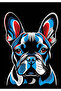 Cute French Pitbull Sticker Car, Motorcycle, Helmet, Laptop, Glass Sticker 13X8 cm