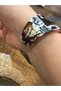 Patterned Stone-Encutured Women's Bracelet Stansart Adjustable Size - 3