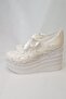602 Series Wedge Heel Flower Laced Wedding Dress Shoes - 4