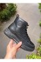 Diva Black Women's Casual Boots - Charcoal Laced - 4