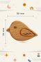 Wooden Cabinet Drawer Handle Set of 2 - 4