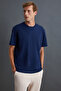 Cultivated men's 3-pack thick textured regular 100% organic cotton burgundy/gray t-shirt - 3