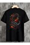 Unisex Oversize Black T-Shirt Whiskey Back Print