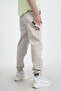 Stone Jogger Pants with Velcro Legs