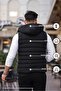 New Season Water and Wind Proof Detachable Hooded Men's Puffer Vest - 3