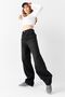 Vane's Buckle Detailed Loose Cut Wide Leg Comfortable Baggy Jean Jeans Loose Women's Trousers - 7
