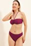 Plum Strapless Bikini Top - 3